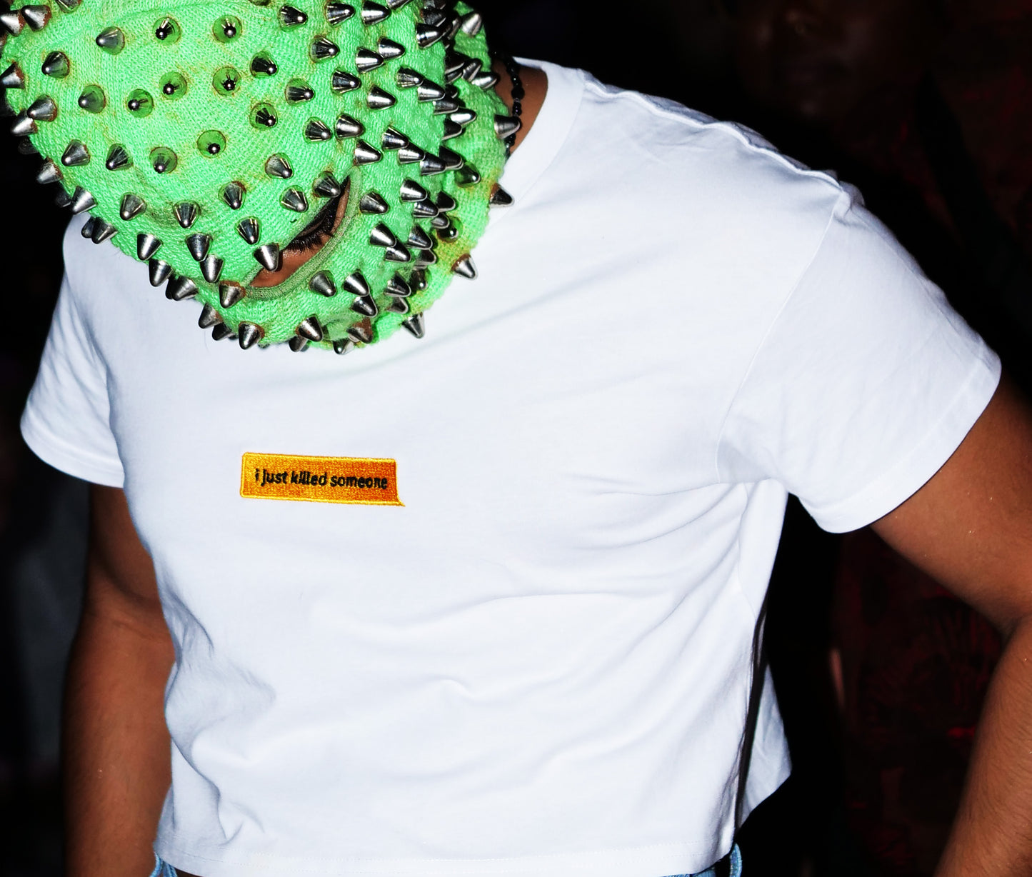 i just killed someone crop top