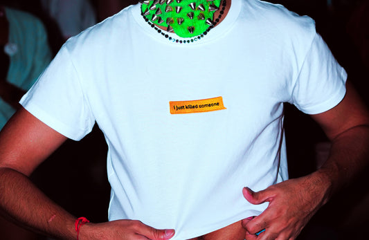 i just killed someone crop top